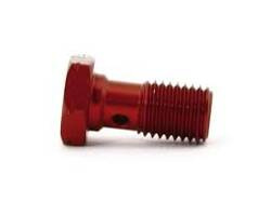 Śruba banjo M10x1,25 D czerwona